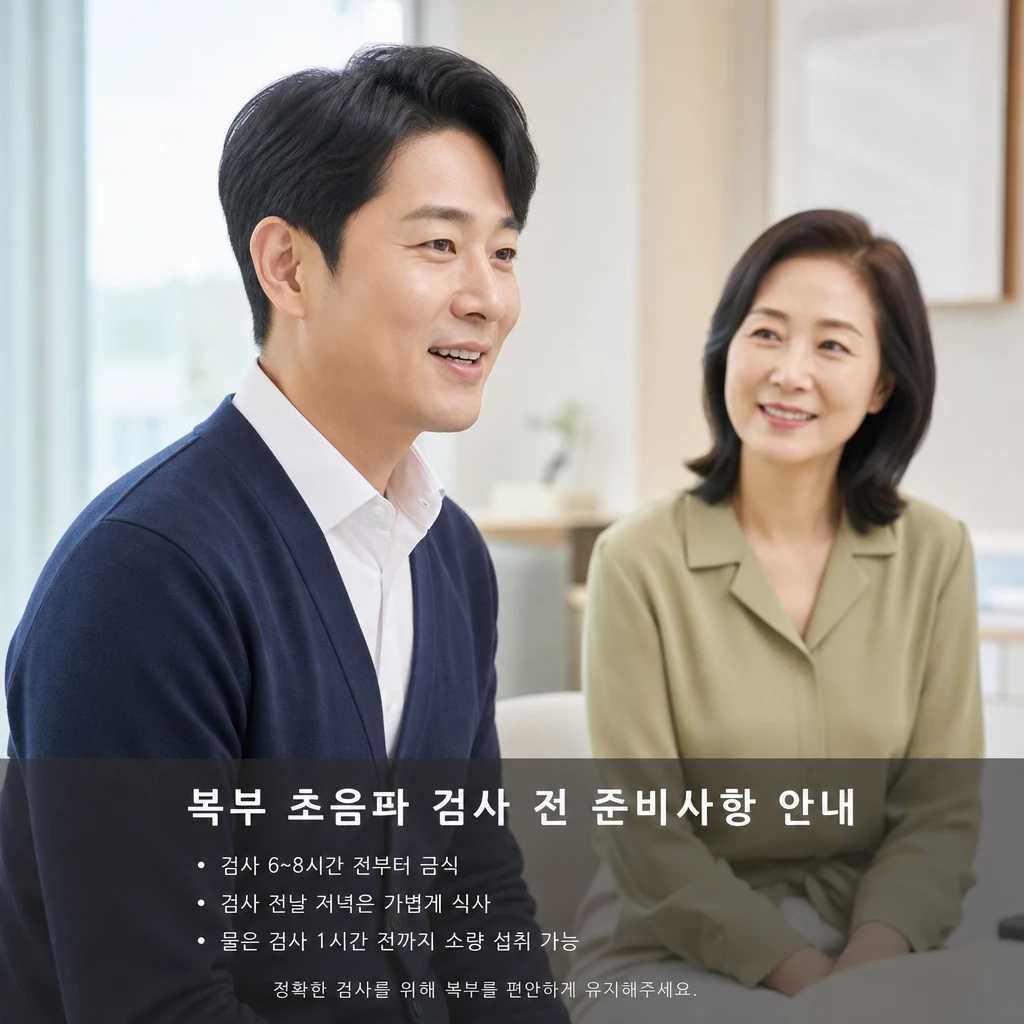 학익동 복부초음파 검사 준비 방법은?